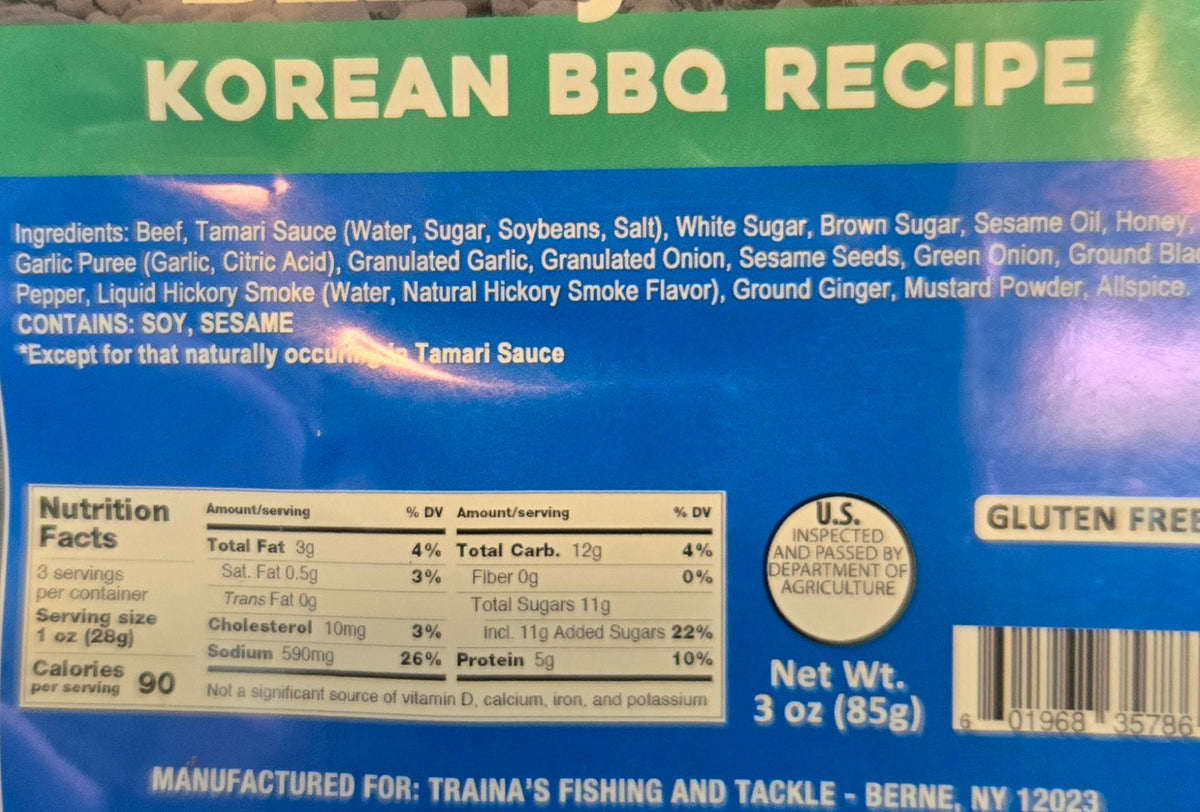 Korean BBQ 1 oz or 3 oz